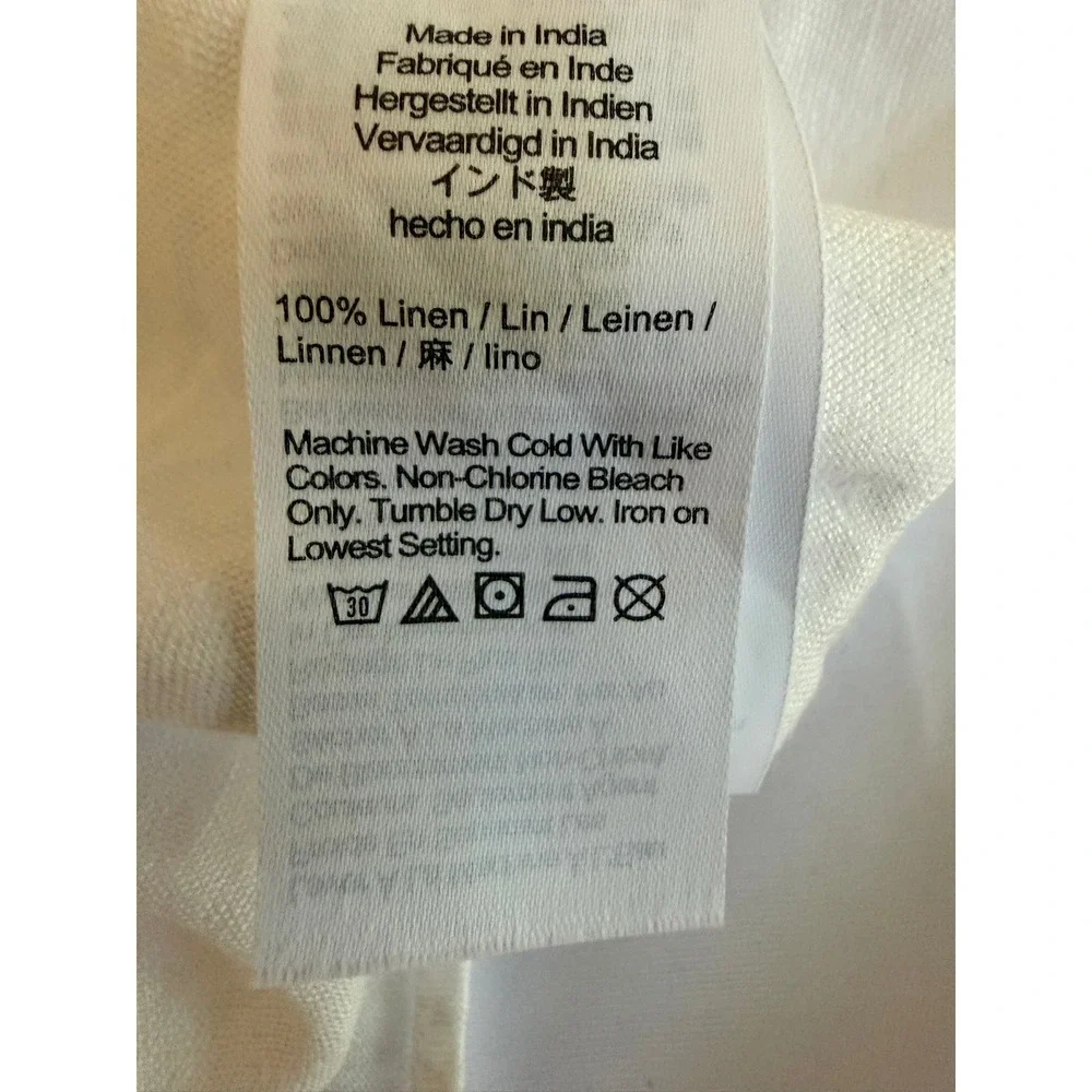 J.Crew Barid McNutt Irish Linen Capitaine Shirt White Size Large